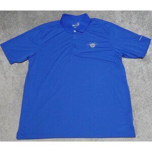 Lockheed Martin Lightning II F-35 Polo Shirt Men's 2X Blue Short Sleeve Casual